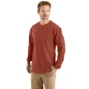 Camiseta de manguitos largos con logo, corte holgado y tejido grueso «Dearborn» para hombre