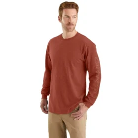 Camiseta de manguitos largos con logo, corte holgado y tejido grueso «Dearborn» para hombre