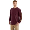 Camiseta de manguitos largos con logo, corte holgado y tejido grueso «Dearborn» para hombre