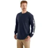 Camiseta de manguitos largos con logo, corte holgado y tejido grueso «Dearborn» para hombre
