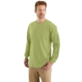 Camiseta de manguitos largos con logo, corte holgado y tejido grueso «Dearborn» para hombre