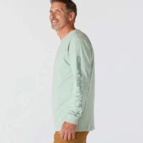 Camiseta de manguitos largos con logo, corte holgado y tejido grueso «Dearborn» para hombre
