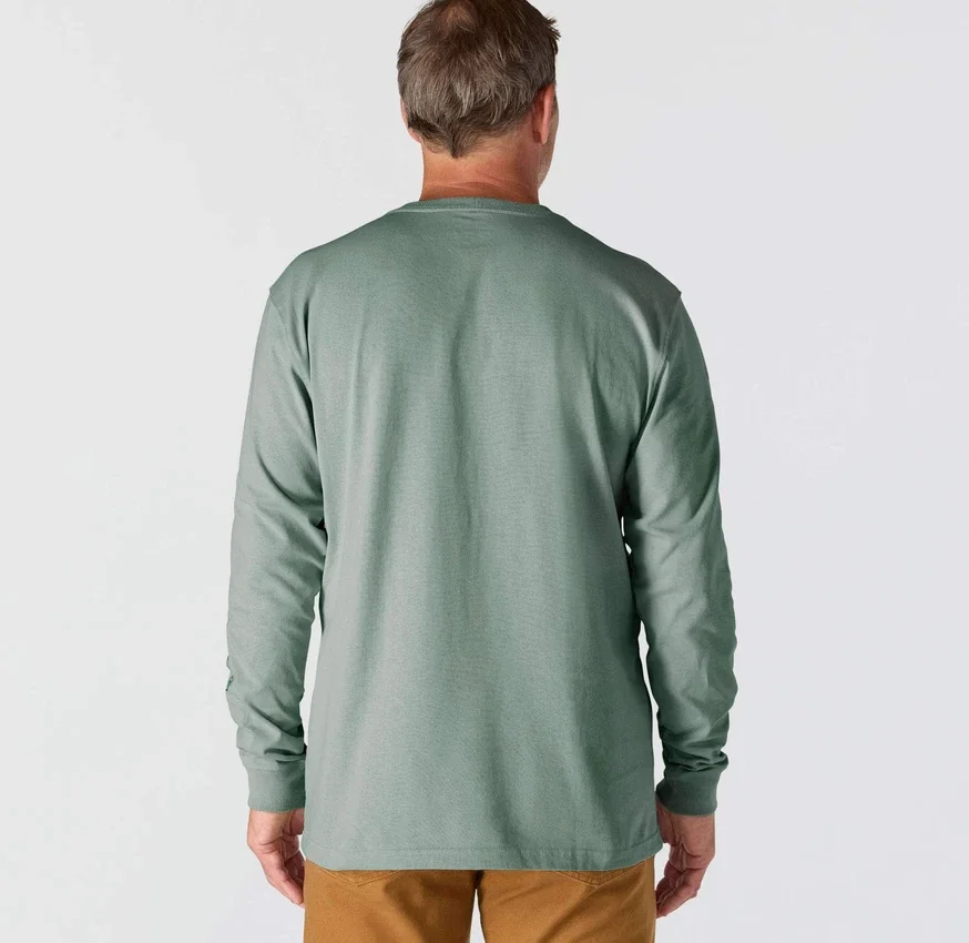 Camiseta de manguitos largos con logo, corte holgado y tejido grueso «Dearborn» para hombre