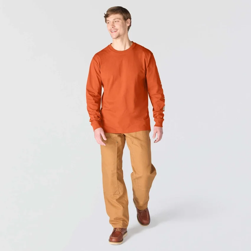 Camiseta de manguitos largos con logo, corte holgado y tejido grueso «Dearborn» para hombre