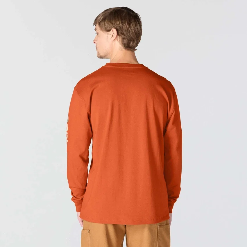 Camiseta de manguitos largos con logo, corte holgado y tejido grueso «Dearborn» para hombre