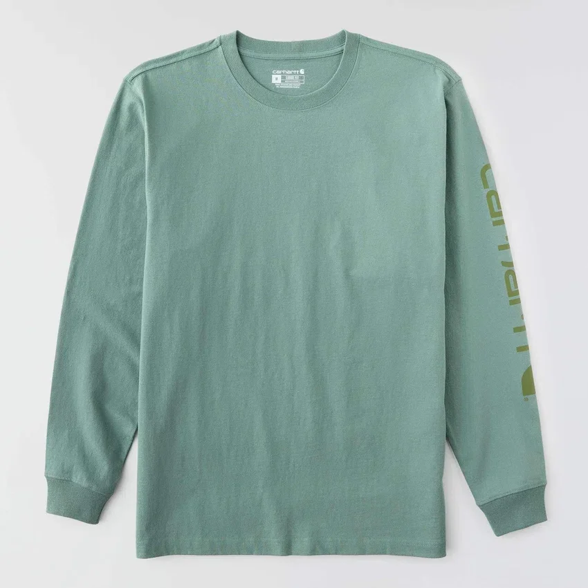 Camiseta de manguitos largos con logo, corte holgado y tejido grueso «Dearborn» para hombre