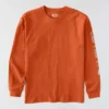 Camiseta de manguitos largos con logo, corte holgado y tejido grueso «Dearborn» para hombre