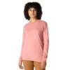 Camiseta de manguitos largos con logo «Dearborn» de corte holgado y tejido grueso para mujer