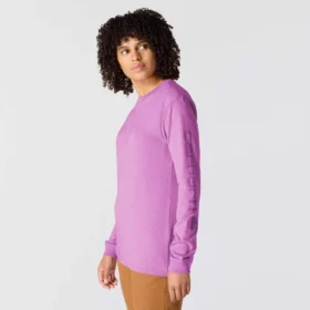 Camiseta de manguitos largos con logo «Dearborn» de corte holgado y tejido grueso para mujer