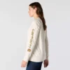 Camiseta de manguitos largos con logo «Dearborn» de corte holgado y tejido grueso para mujer