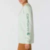 Camiseta de manguitos largos con logo «Dearborn» de corte holgado y tejido grueso para mujer