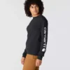 Camiseta de manguitos largos con logo «Dearborn» de corte holgado y tejido grueso para mujer
