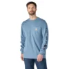 Camiseta de manguitos largos con logotipo «Fr Force Irvine» de corte holgado para hombre - Camisas ignífugas