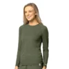 Camiseta de manguitos largos de alto rendimiento Force Sub-Scrubs para mujer