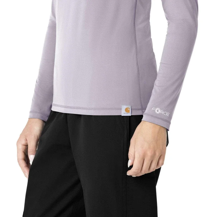Camiseta de manguitos largos de alto rendimiento Force Sub-Scrubs para mujer