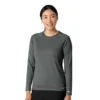 Camiseta de manguitos largos de rendimiento jaspeada «Force Sub-Scrubs» para mujer