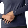 Camiseta de manguitos largos de rendimiento jaspeada «Force Sub-Scrubs» para mujer