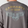Camiseta de manguitos largos «Force Irvine Fr» para hombre, con tecnología de absorción de la humedad y logotipo del águila - Camisas ignífugas