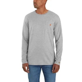 Camiseta de manguitos largos para hombre Force con bolsillo y tejido que absorbe la humedad