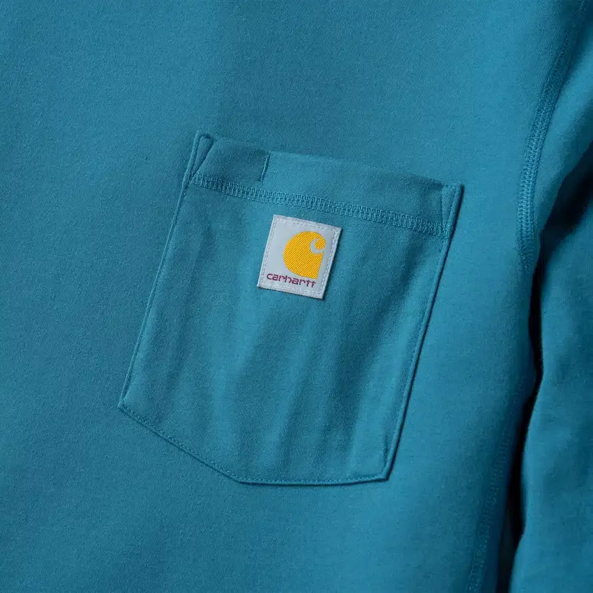 Camiseta de manguitos largos para hombre Force con bolsillo y tejido que absorbe la humedad