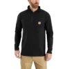Camiseta de manguitos largos para hombre Force con cremallera de un cuarto y tejido que absorbe la humedad