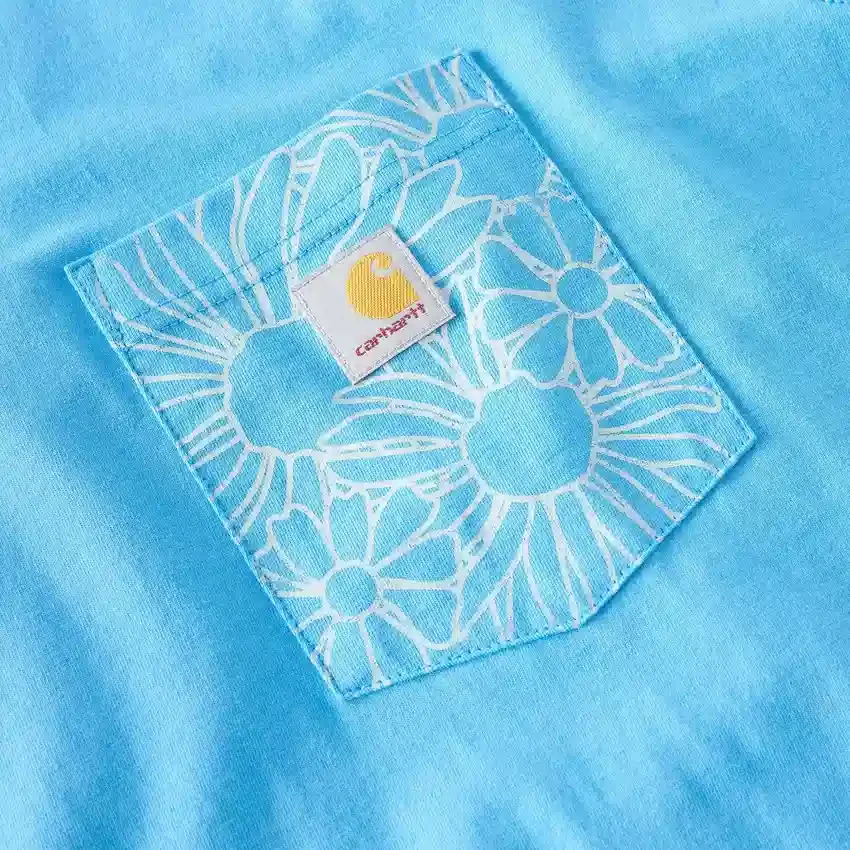 Camiseta de mujer de corte holgado y tejido ligero de Tencel con estampado floral
