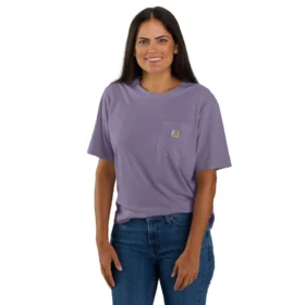 Camiseta de mujer de Tencel, corte holgado, ligera, con sudadera cuello redondo y bolsillo