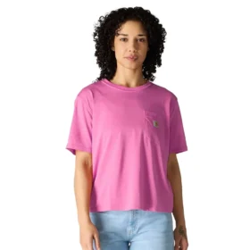 Camiseta de mujer de Tencel, corte holgado, ligera, con sudadera cuello redondo y bolsillo