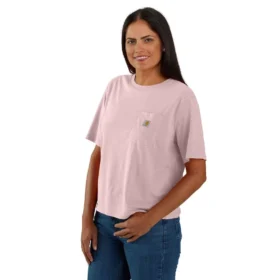 Camiseta de mujer de Tencel, corte holgado, ligera, con sudadera cuello redondo y bolsillo