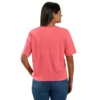 Camiseta de mujer de Tencel, corte holgado, ligera, con sudadera cuello redondo y bolsillo