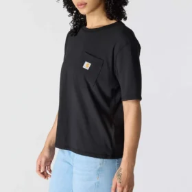 Camiseta de mujer de Tencel, corte holgado, ligera, con sudadera cuello redondo y bolsillo