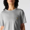 Camiseta de mujer de Tencel, corte holgado, ligera, con sudadera cuello redondo y bolsillo