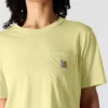 Camiseta de mujer de Tencel, corte holgado, ligera, con sudadera cuello redondo y bolsillo