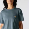 Camiseta de mujer de Tencel, corte holgado, ligera, con sudadera cuello redondo y bolsillo