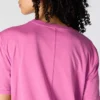 Camiseta de mujer de Tencel, corte holgado, ligera, con sudadera cuello redondo y bolsillo