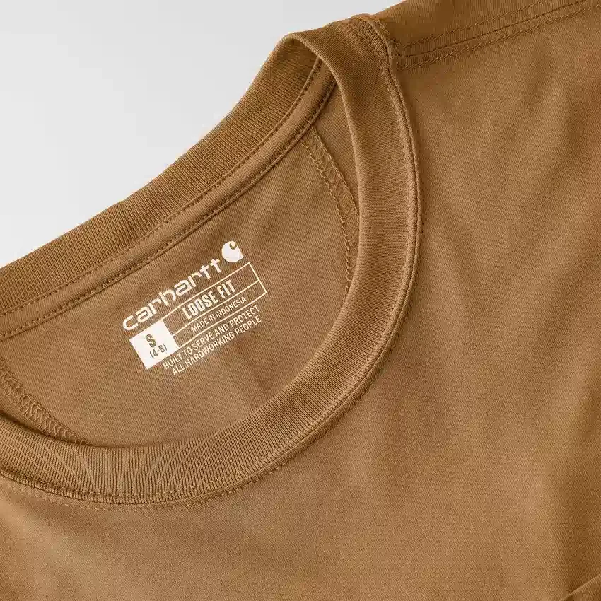 Camiseta de mujer de Tencel, corte holgado, ligera, con sudadera cuello redondo y bolsillo