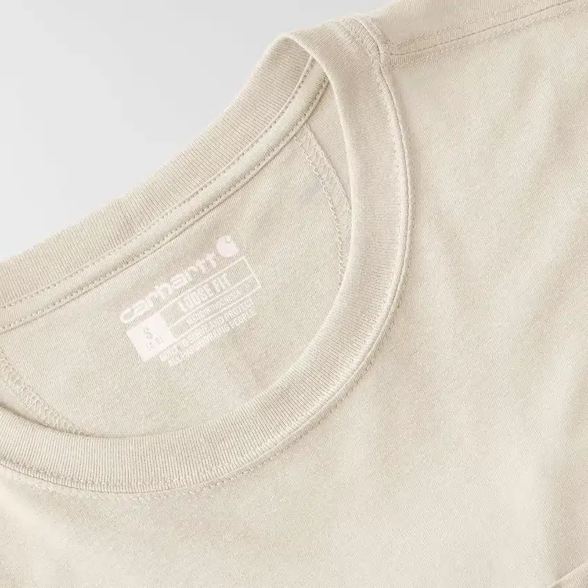 Camiseta de mujer de Tencel, corte holgado, ligera, con sudadera cuello redondo y bolsillo