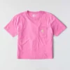 Camiseta de mujer de Tencel, corte holgado, ligera, con sudadera cuello redondo y bolsillo