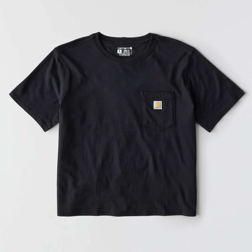 Camiseta de mujer de Tencel, corte holgado, ligera, con sudadera cuello redondo y bolsillo