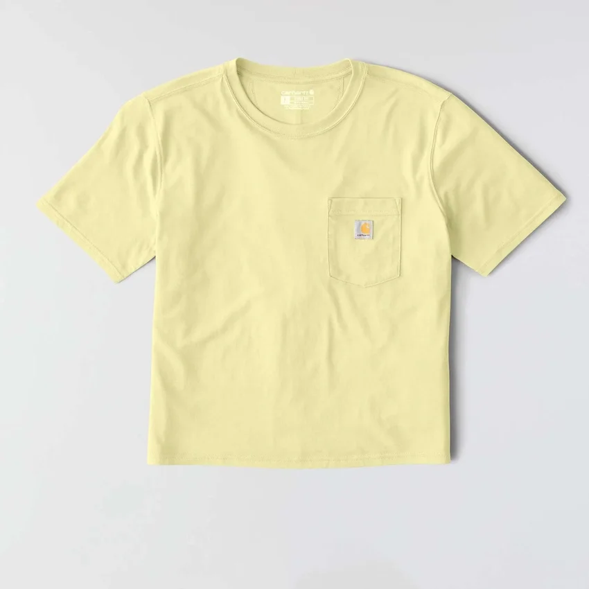 Camiseta de mujer de Tencel, corte holgado, ligera, con sudadera cuello redondo y bolsillo