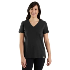 Camiseta de mujer de Tencel, corte holgado, ligera y transpirable, con cuello en V