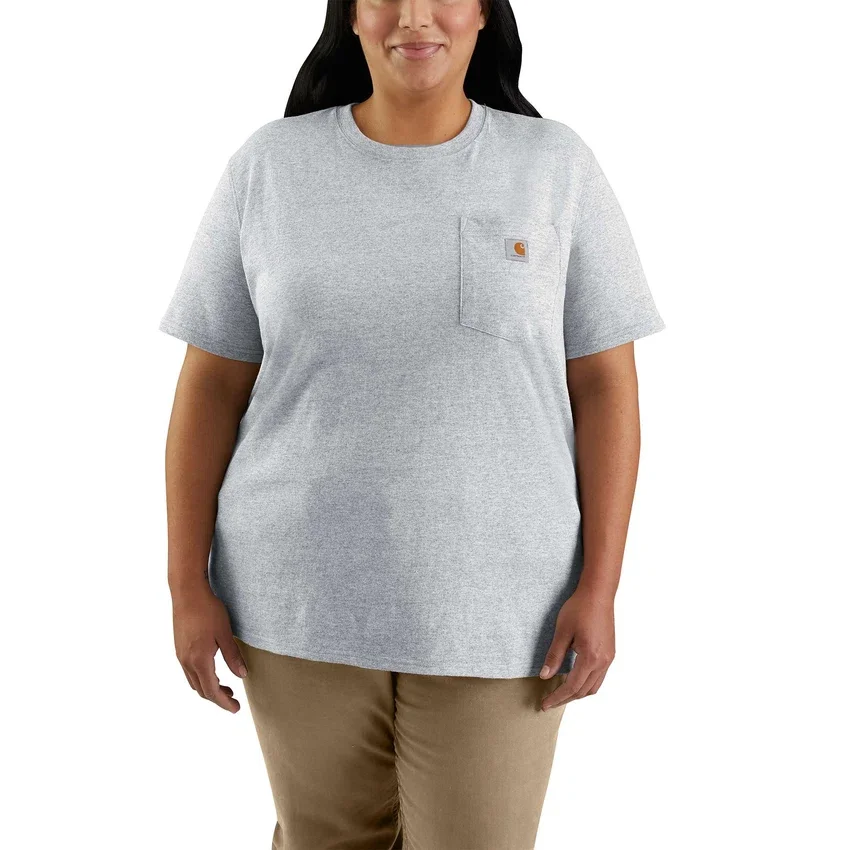 Camiseta de mujer de Tencel, corte holgado, ligera y transpirable, con cuello en V
