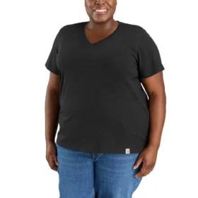 Camiseta de mujer de Tencel, corte holgado, ligera y transpirable, con cuello en V