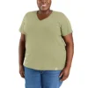 Camiseta de mujer de Tencel, corte holgado, ligera y transpirable, con cuello en V