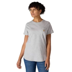 Camiseta de mujer Force de corte holgado con bolsillos y tejido transpirable