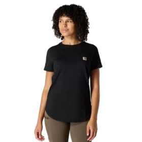 Camiseta de mujer Force de corte holgado con bolsillos y tejido transpirable
