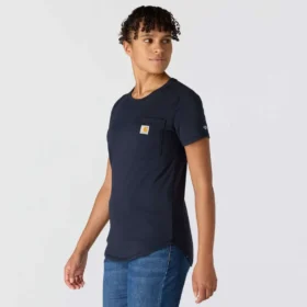 Camiseta de mujer Force de corte holgado con bolsillos y tejido transpirable
