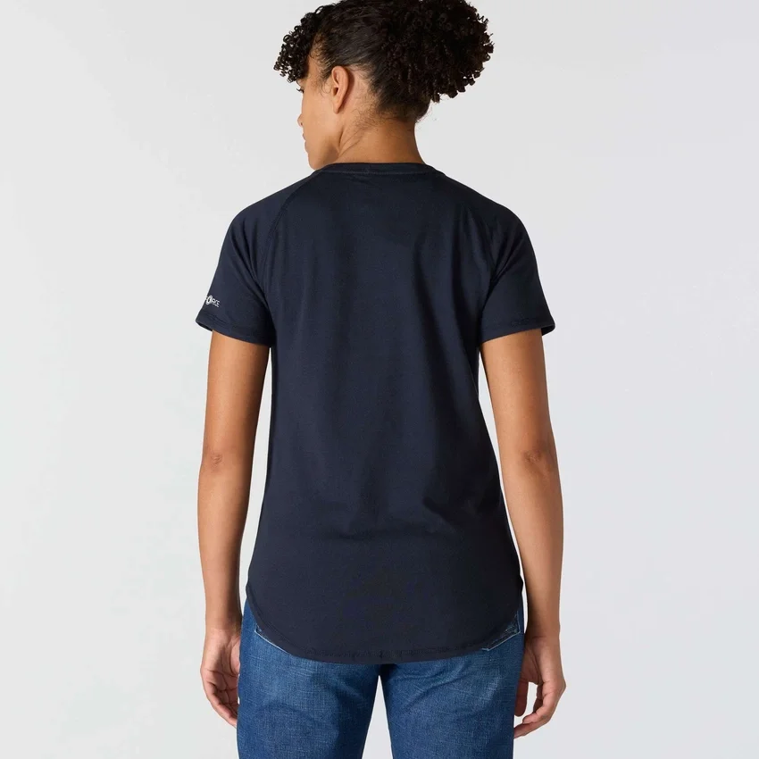 Camiseta de mujer Force de corte holgado con bolsillos y tejido transpirable