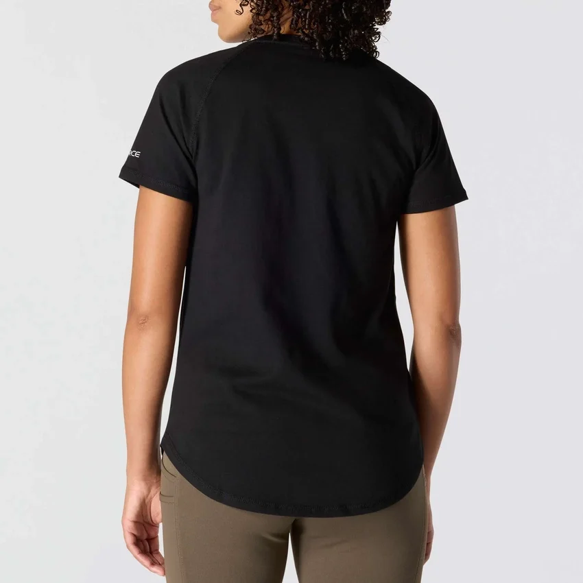 Camiseta de mujer Force de corte holgado con bolsillos y tejido transpirable