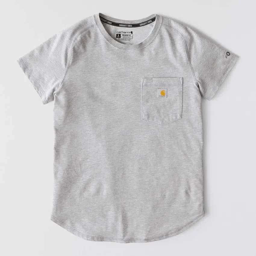 Camiseta de mujer Force de corte holgado con bolsillos y tejido transpirable